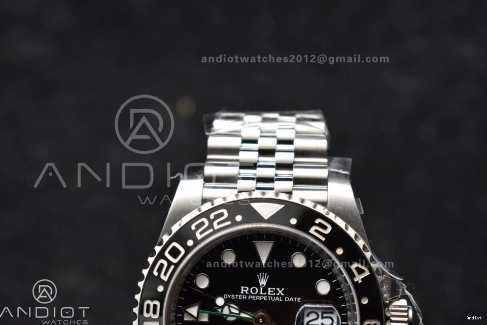 Clean 904L 1:1 126710 Strap Ceramic Black Steel Jubilee Best Gray GRNR Edition II GMT-Master DD3285 on 0411